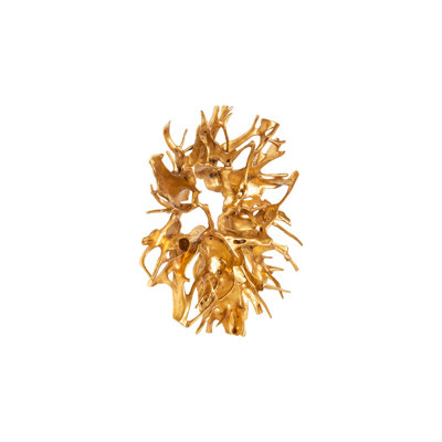 Cast Root Wall Decor, Gold Leaf