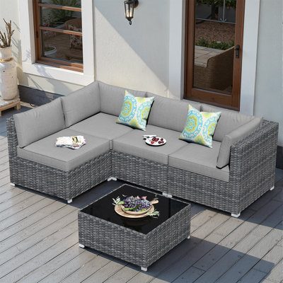 4 - Person Patio Conversation Set with Cushions