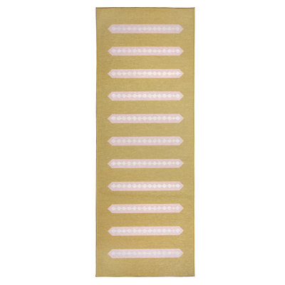 Dash And Dot Honey Beige Washable Rug - 2.5' x 7'