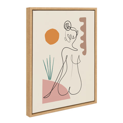 Sunset by Rachel Lee 3 Birdies Studio Framed Canvas Wall Art Print