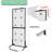Grid Wall Panels Display Stand - Display Rack with 15 Hooks for Vendor Events Art Display Panels Heavy Duty Floor Standing Movable Detachable Retail Display Stand Wire Grid Tower for Easy Transport