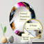 Miroir mural moderne noir et or fuchia-554045439