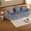 Canapé ultra-doux en fausse fourrure, deux places modulaire gris pour la vie moderne