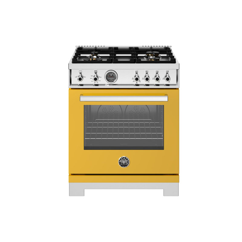 Bertazzoni 30'' W Free Standing Range, Electric, Red Gloss