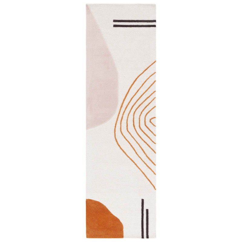 Alisan Abstract Wool Hand Tufted Area Rug, Runner 69 X 183