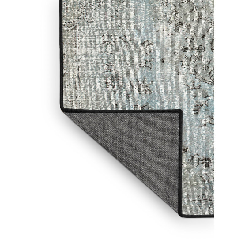 Tapis traditionnel brun / rouge Dolmen, Rectangle 2 pi x 5 pi