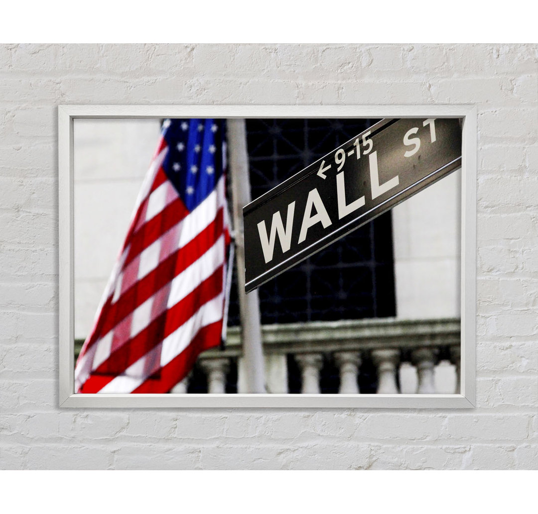 Wall Street Flagge - Druck