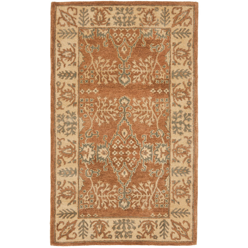 Tapis oriental en laine touffeté à la main Molter Bergama, Rectangulaire 3 pi x 5 pi