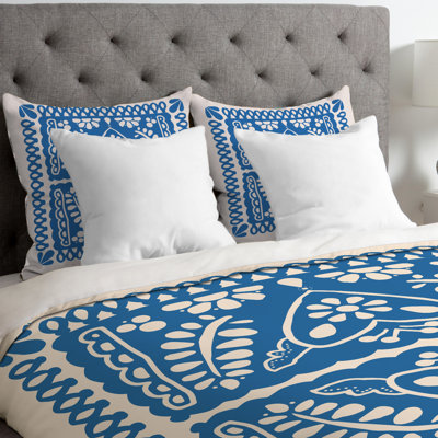 Natalie Baca Traditional Polyester Geometric Shapes Duvet Cover