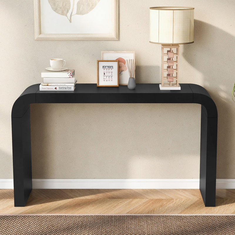 Table d'entrée minimaliste avec deux pieds