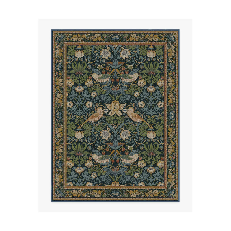Tapis décoratif à motif botanique lavable Nature Beauty Series, Sous-tapis rectangulaire 3 pi 11 po x 5 pi 11 po i