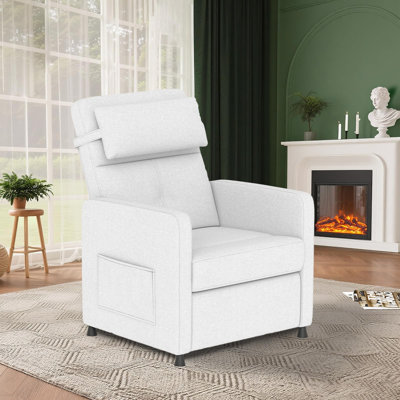 Recliner Chair Living Room Chair Adjustable Power Recliner with Massage & Heat Side Pockets & USB Port