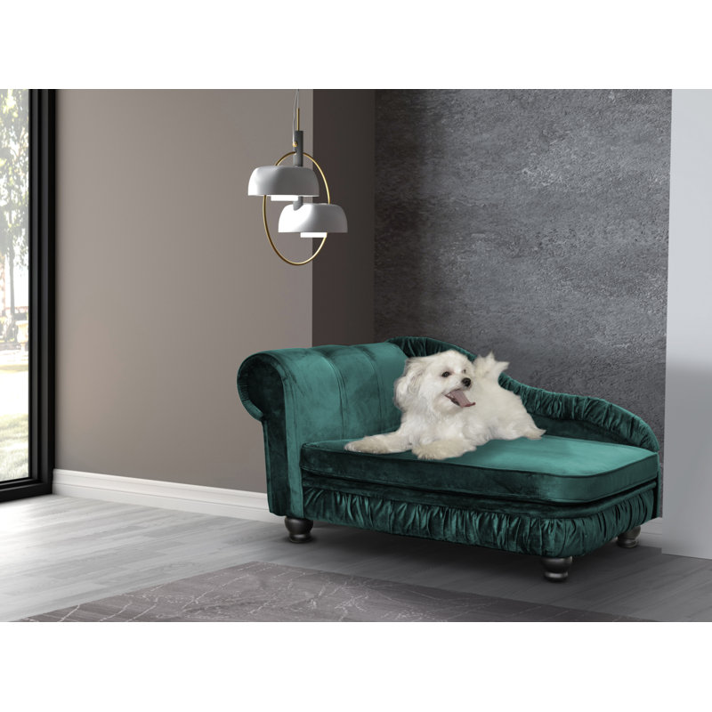 Alana Polyester Pet Bed, Dark green