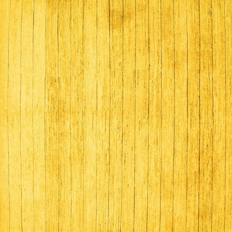 Tapis contemporains jaunes lavables à la machine 313, Carré 5 pi