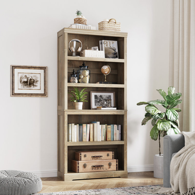 Patrick Shelves Bookcase, Light Brown