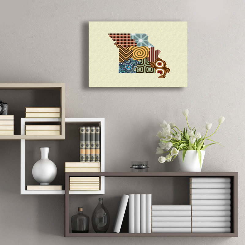 «Missouri State Map» par Lanre Adefioyue, H 16 po x l 24 po