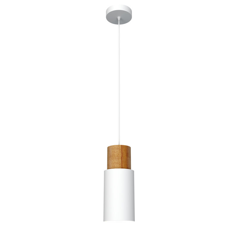 Mariano 1 - Light Cylinder Pendant, White