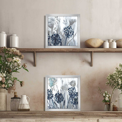 " Indigo Field " 2 - Pieces