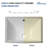 18" W x 13" D White Ceramic Rectangular Undermount Bathroom Sink with Overflow