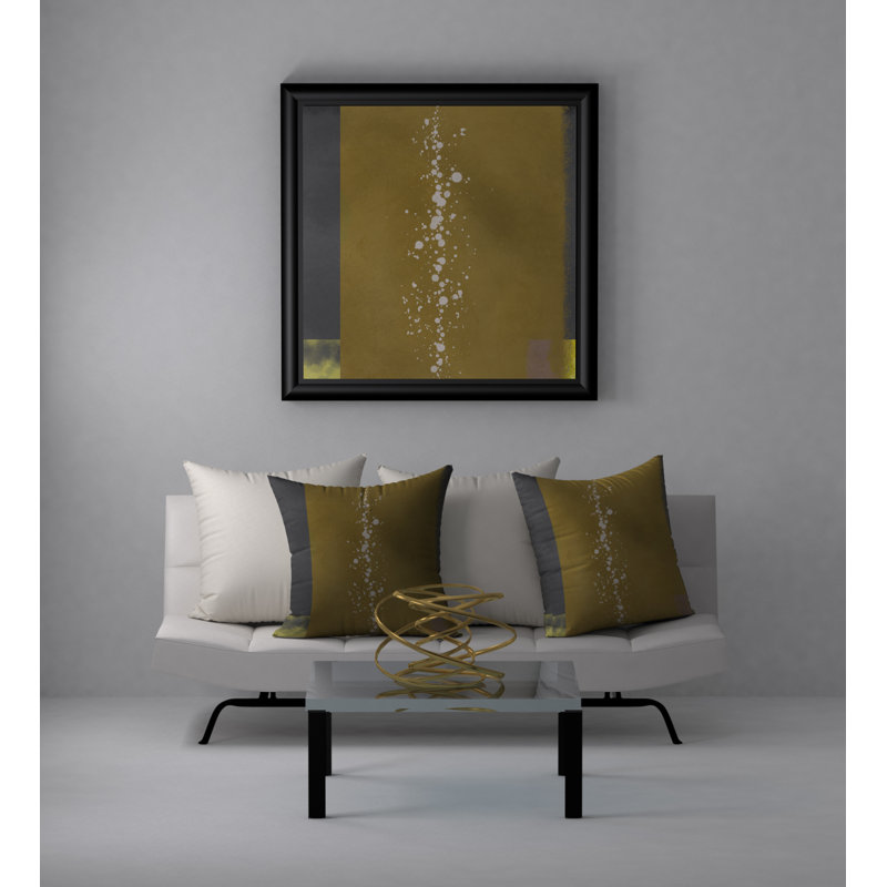 Housse de coussin décorative carrée captivante et emballante Raritan, H 20 po x l 20 po