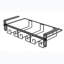 Wall Mounted Wine Glass Rack Black