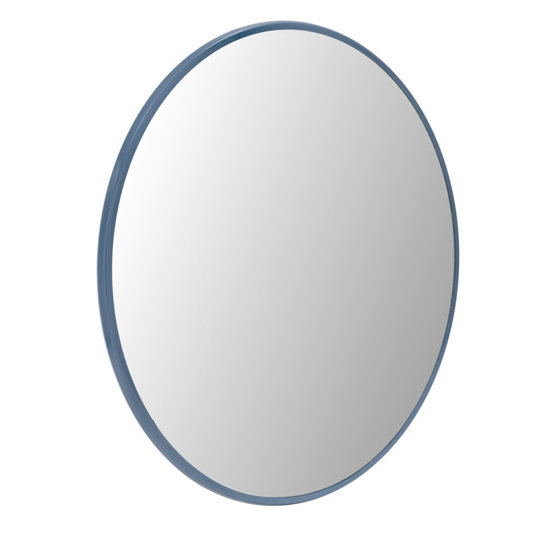 Adelina Round Accent Wall Mirror Blue 30", Blue