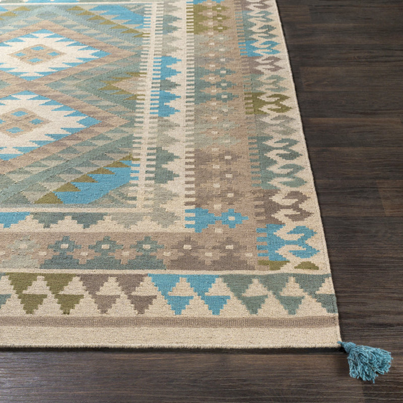 Nalston Wool Southwestern Indoor Rug, Rectangle 2' x 3'