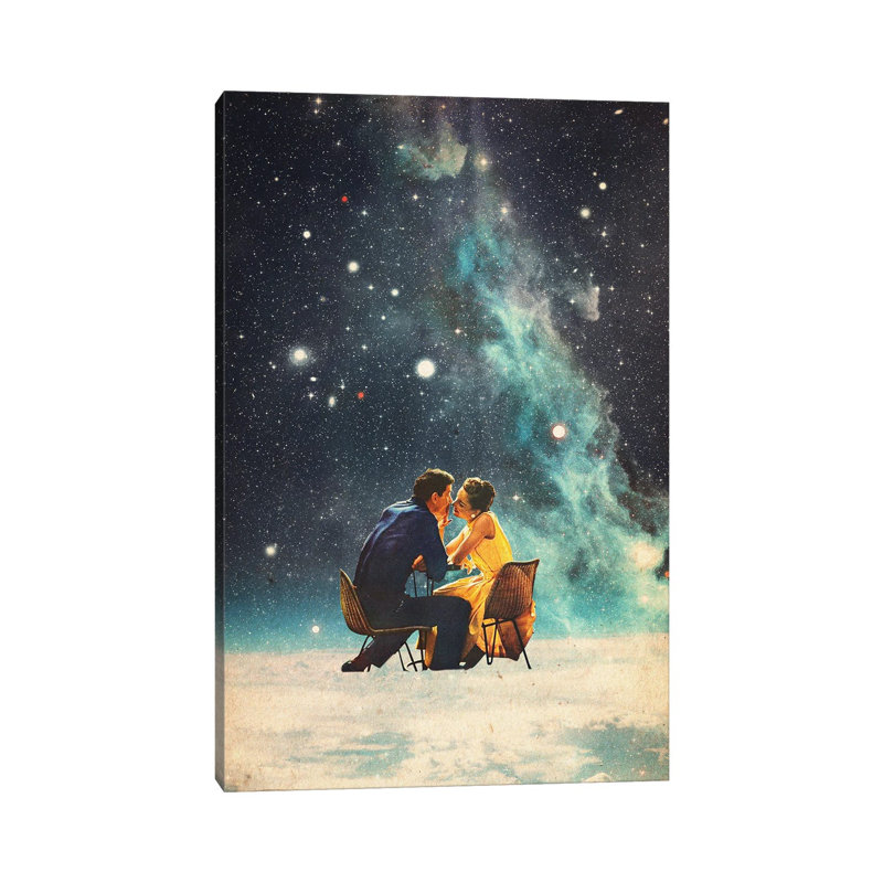 I'll Take You To The Stars For A Second Date by Frank Moth - Print on Canvas, Wrapped Canvas