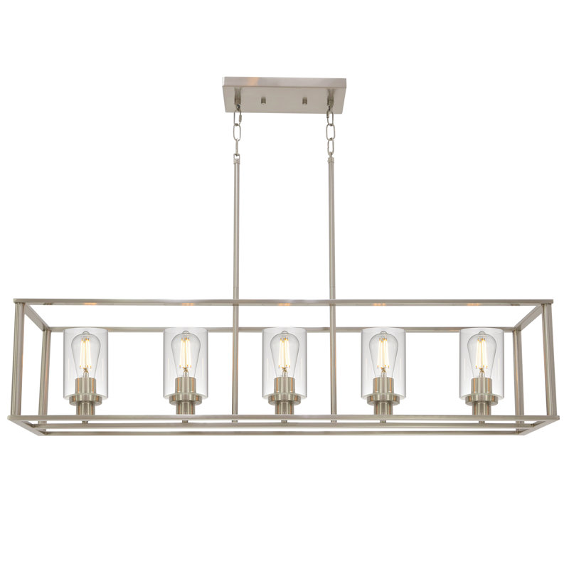 Channah 5 - Light Kitchen Island Pendant, Brushed Nickel