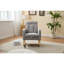 Fauteuil oscillant confortable de style moderne avec cadre en bois massif