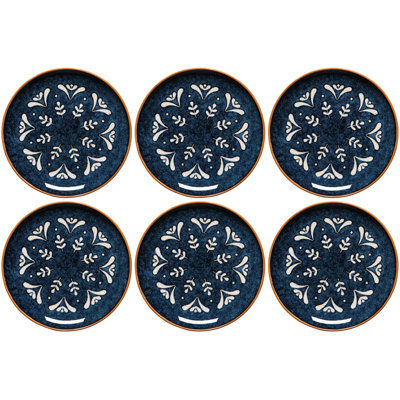 Set of 6 Nightbloom Appetizer Plate 6.5 inch