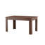 Table de salle à manger extensible rectangulaire, table de cuisine extensible moderne avec 2 abattants, finition noyer, table de salle à manger peu encombrante pour petite et grande famille, salle à manger et salon
