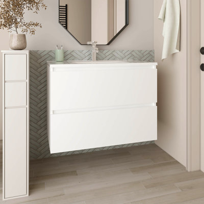 Meuble-lavabo 2 tiroirs
