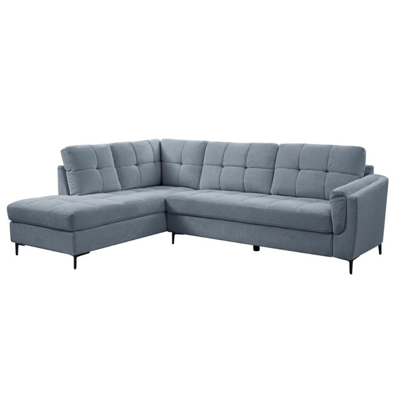 Cassidy 4 Seater Corner Sofa , Left Hand Facing, Blue