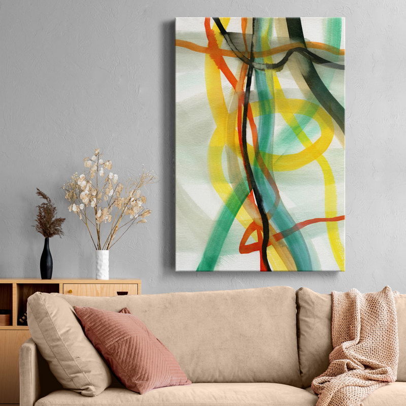 Window Drama II-impression d’art graphique sur toile tendue, H 27 po x l 18 po x P 1 po