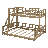 Twin XL Over Queen Wood Bunk Bed With Ladder And Full-Length Guardrails-1324652094