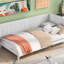 Lit de jour simple en bois L 79,8 po x l 41,9 po x H 30,7 po, style élégant-483642886-483642887