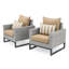 Fauteuil club d'extérieur 2 pièces Identik Sunbrella-100524669-100524673