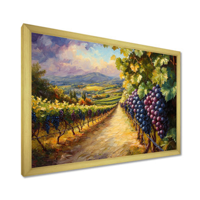 Vineyard In California Summer II - Vineyard, art mural