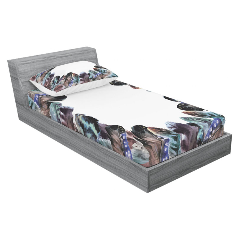 Microfiber Sheet Set, Twin Sheet Set with Fitted Sheet