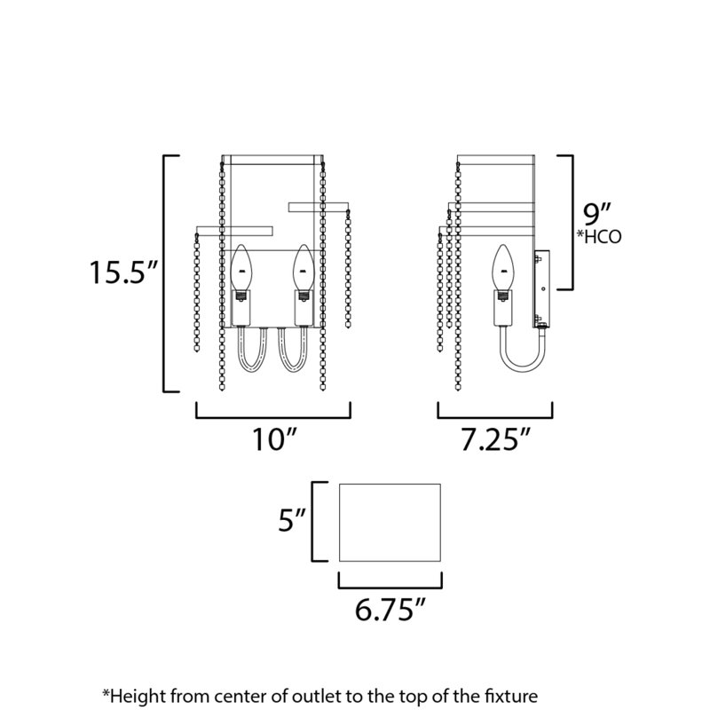 Ilowell Steel Armed Sconce