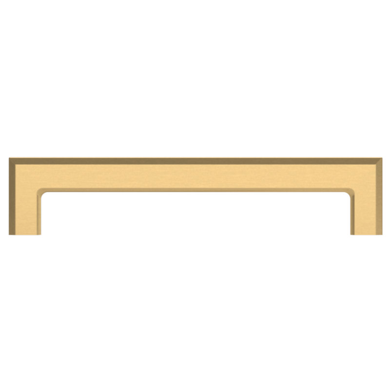 4413 Bevel Pull, 6" CTC, Satin Brass