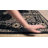 Ramsay Machine Woven Oriental Black/Sage Area Rug-244593