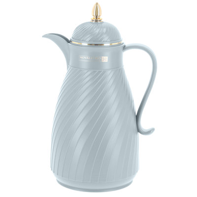 ROYALFORD Vacuum Flask Vacuum Insulated Tea Carafe 1000ML, Grey