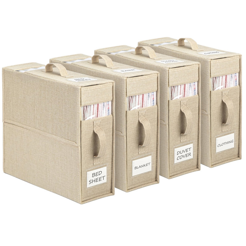 Ebern Designs Rheannan Fabric Underbed Storage, Beige