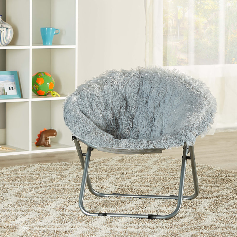 Soucoupe en fausse fourrure pour enfants Brimmer, gris