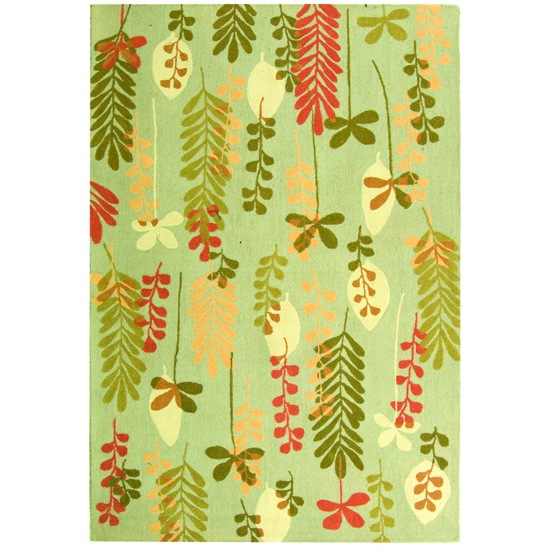 Berkley Hand Hooked Thick Wool Pile Rug, Rectangle 5'3" x 8'3"