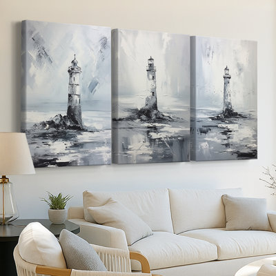 NAUTICAL Series DXXIII  -Custom Wrapped Gallery Canvas - 3 Pieces