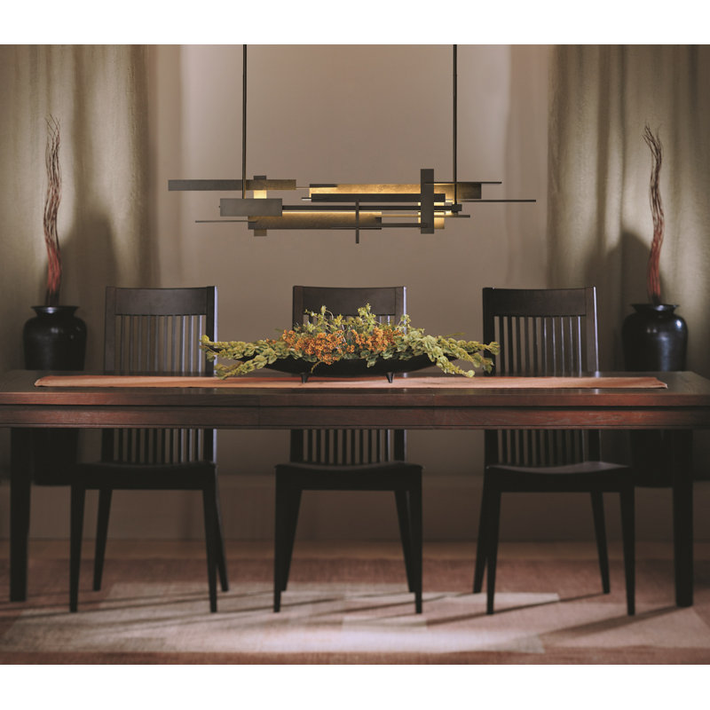 Planar 1 - Light LED Kitchen Island Pendant, Black, 8.4" H x 48.3" W x 8.5" D, Oil Rubbed Bronze