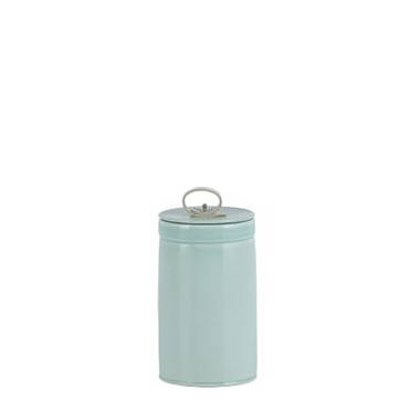 Turquoise Ceramic Kitchen Flour Canister/Cookie Jar Red Barrel Studio